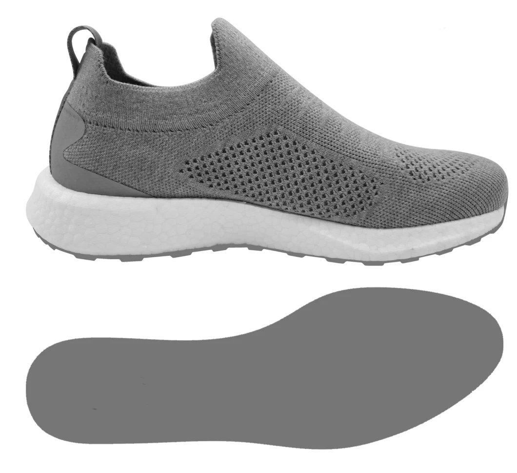 Etpu+Rubber Fly-Knit Slip-on 40-45 Size Shoes for Men