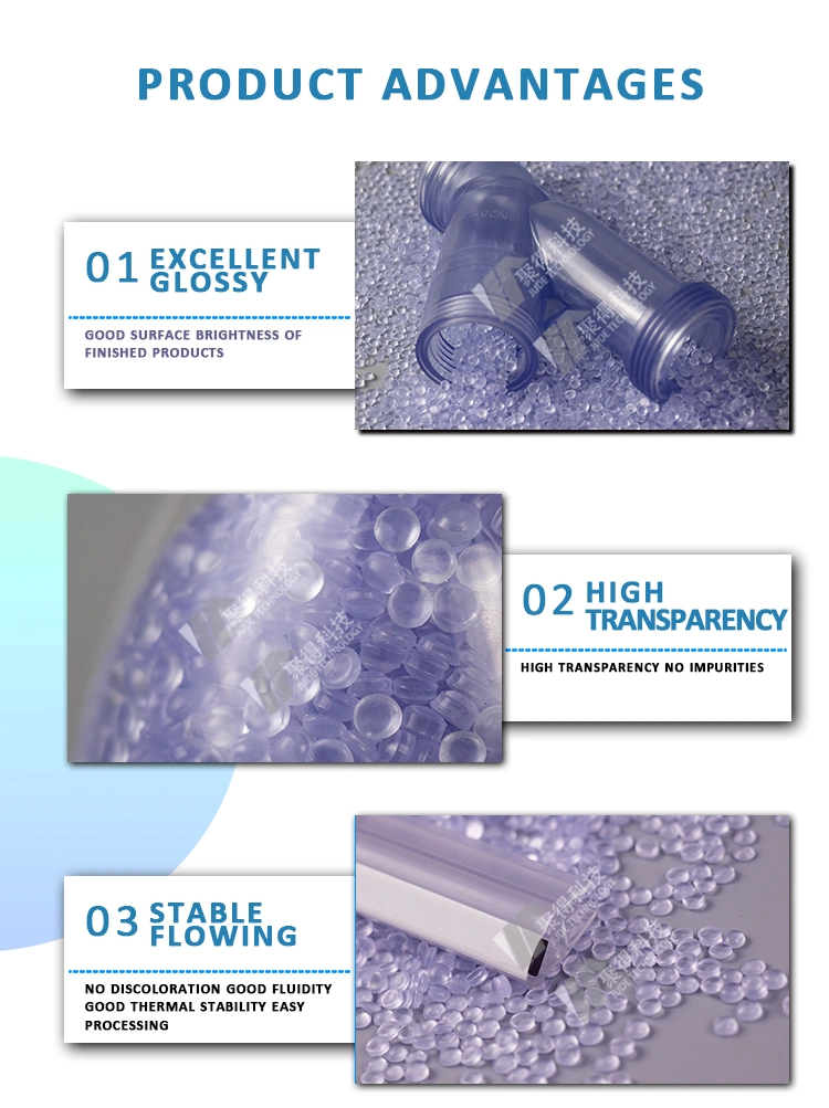 Eco-Friendly Rigid Hard Transparent Compound Granules for Printed PVC Cast Shrink Film