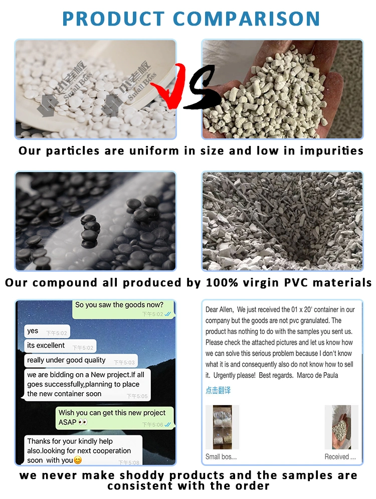 Original Factory 100% High Quality Particle Soft PVC Granules Compound PVC Granule for Rain Boots