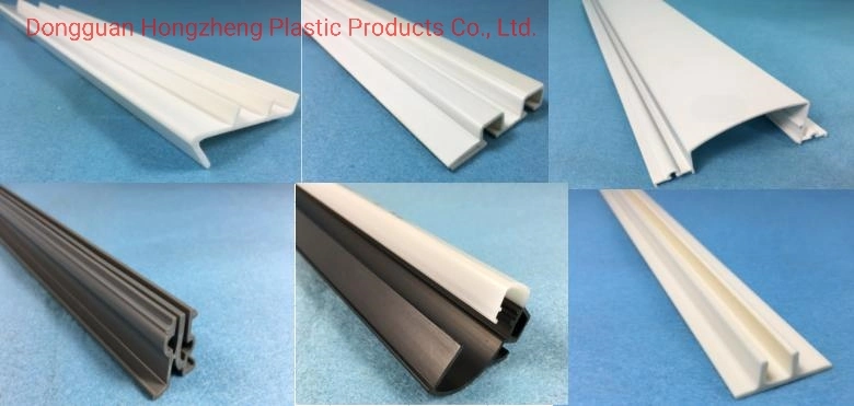 PVC Cold Plastic Extrusion Profile for Architecture with Grey Color