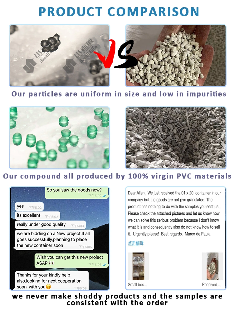 Soft PVC Crystal Particles for Shoes Sloe Making/PVC Granules Compound Raw Material