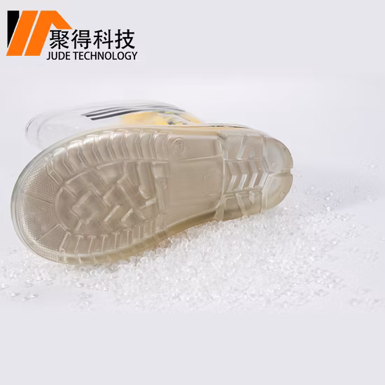 Granules flexibles en plastique de PVC d'injection de particules transparentes de PVC