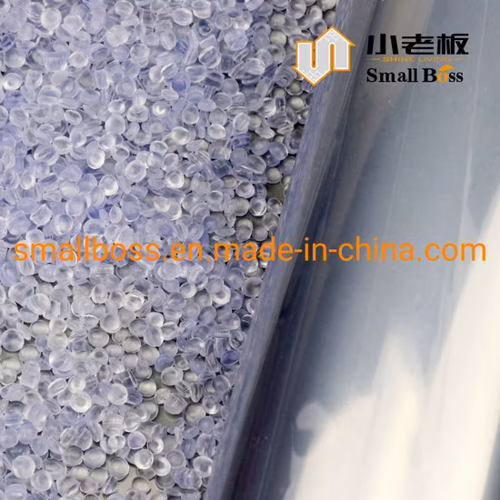 Composé de PVC de vente directe d'usine/granules rigides transparents élevés de PVC pour le film de rétrécissement